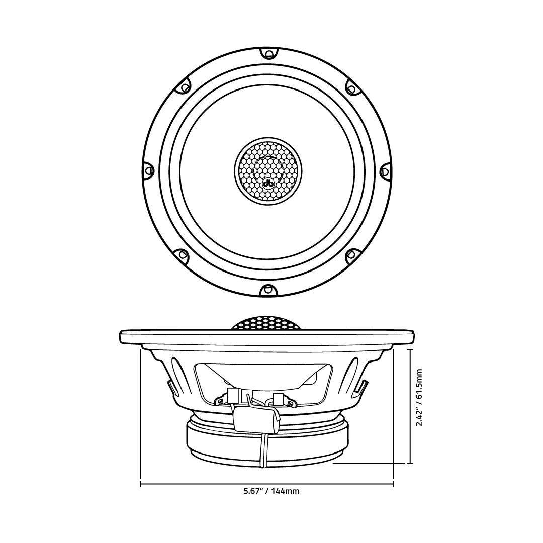 Bocinas Marinas Coaxiales
DB DRIVE 6.5 WDX6MOTO